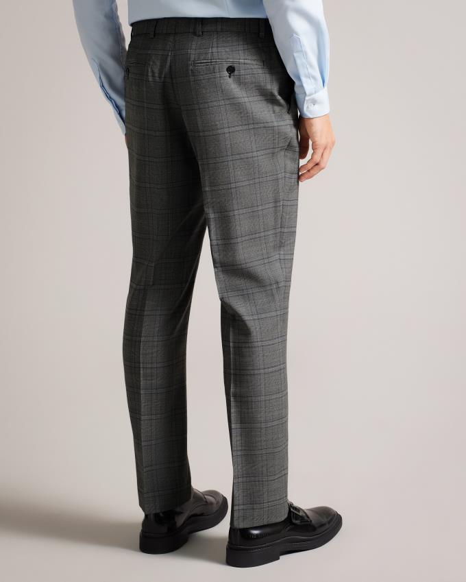 Pantalon Ted Baker Wool Check Suit Grise Homme | RIS-42572061